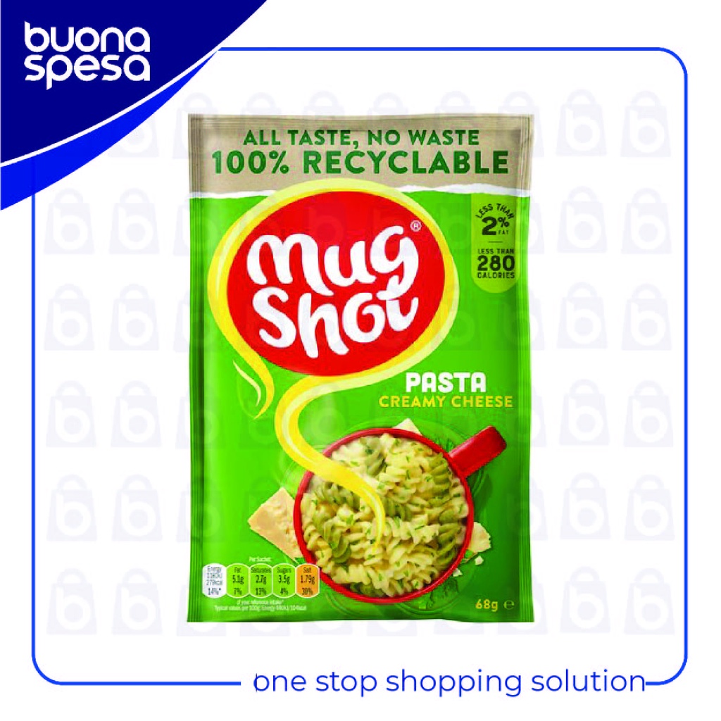 

Mug Shoot Pasta - Creamy Cheese