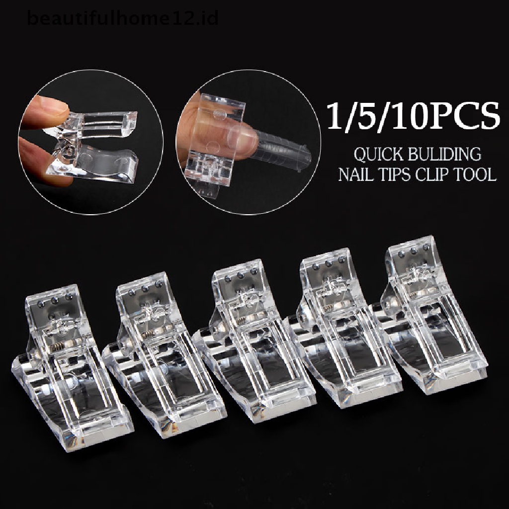 (Kesehatan &amp; Beauty Tool) Klip Penjepit Kuku Transparan Untuk Nail Art