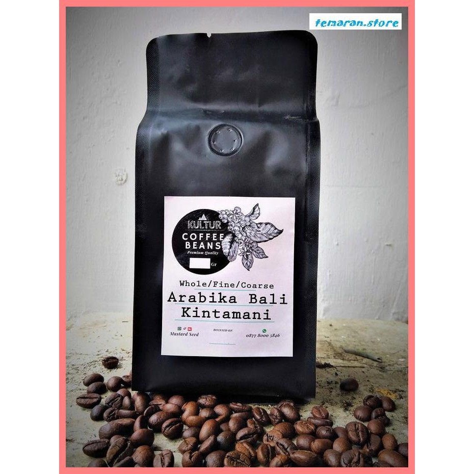 

Kopi- COFFEE BEAN BIJI KOPI ARABIKA BALI KINTAMANI 100 GR - MEDIUM ROAST, BEANS -Biji-Kopi.