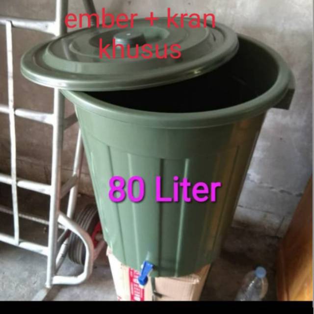 Ember kran 70liter dg kran air ember wudhu/ ember cuci  tangan.tong cuci tangan