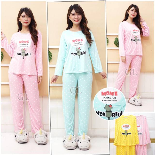Baju tidur wanita import piyama PP