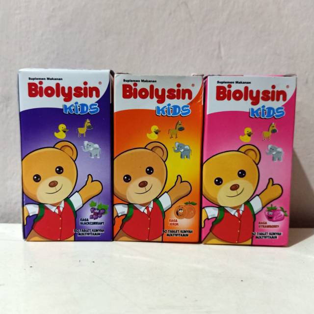 BIOLYSIN KIDS 30 TABLET KUNYAH MULTIVITAMIN ANAK