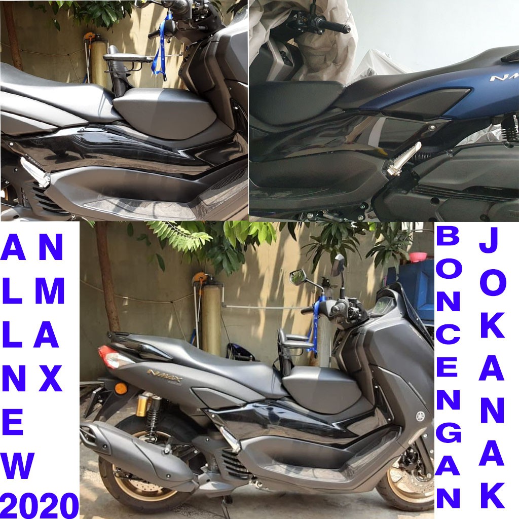 Jok Boncengan Anak New Nmax 2020 Aksesoris Variasi Tambahan Nmax 2020 Ada Besi Sandaran &amp; Seatbelt