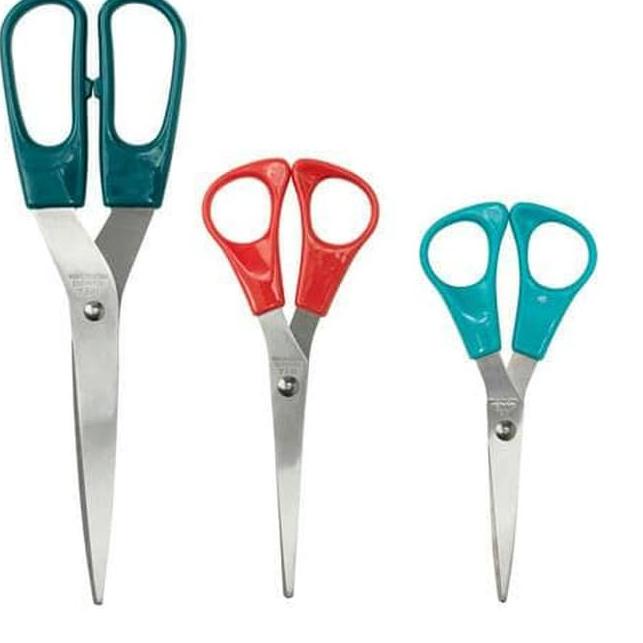 

AMB4 GUNTING serbaguna, Gunting aneka ukuran set 3pc ♚reh【