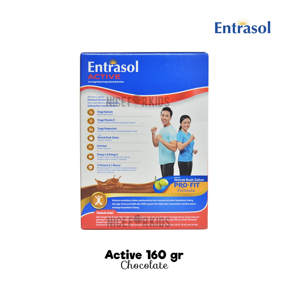 Entrasol Active Susu Kalsium Kemasan 160gr