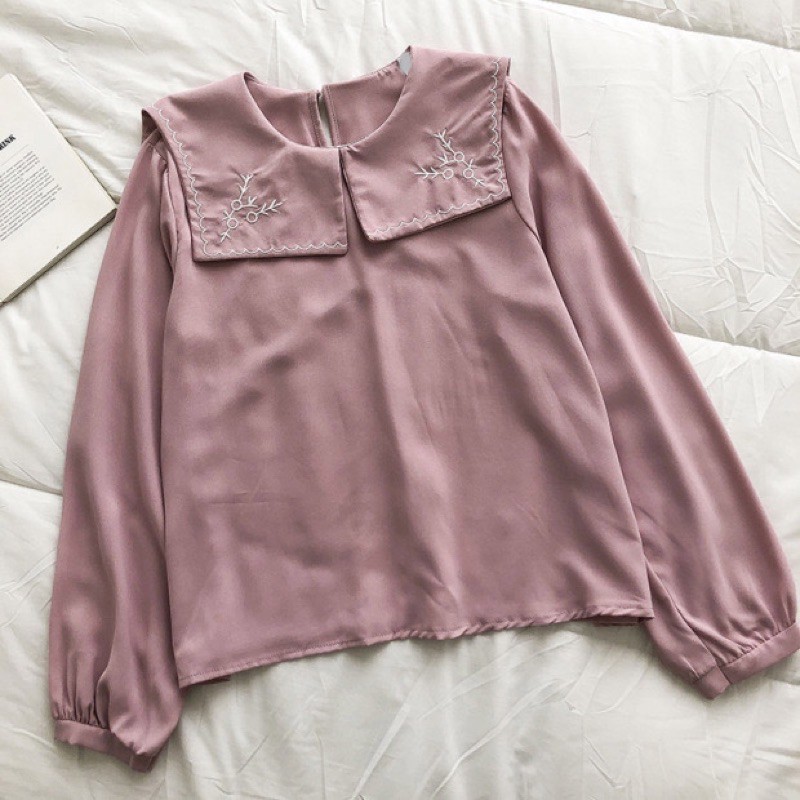 Blouse KOREA STYLE SWARO TOP - PAKAIAN WANITA / ATASAN - BLOUSE/ BAJU KEKINIAN