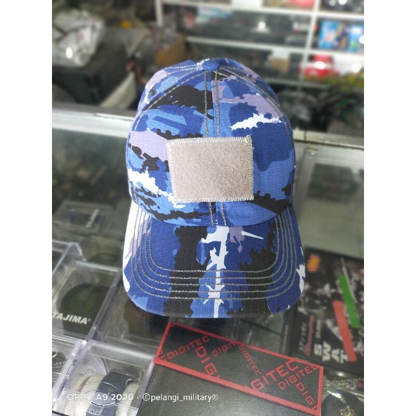 Topi bdu tactical loreng au/topi bdu velcro