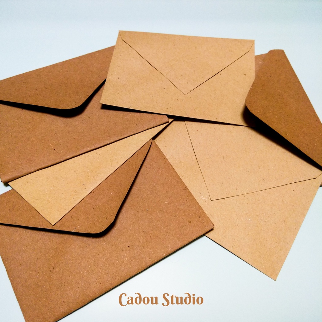 

Amplop coklat / vintage kraft 125 80 gsm / A7 A6 / 8x11 cm