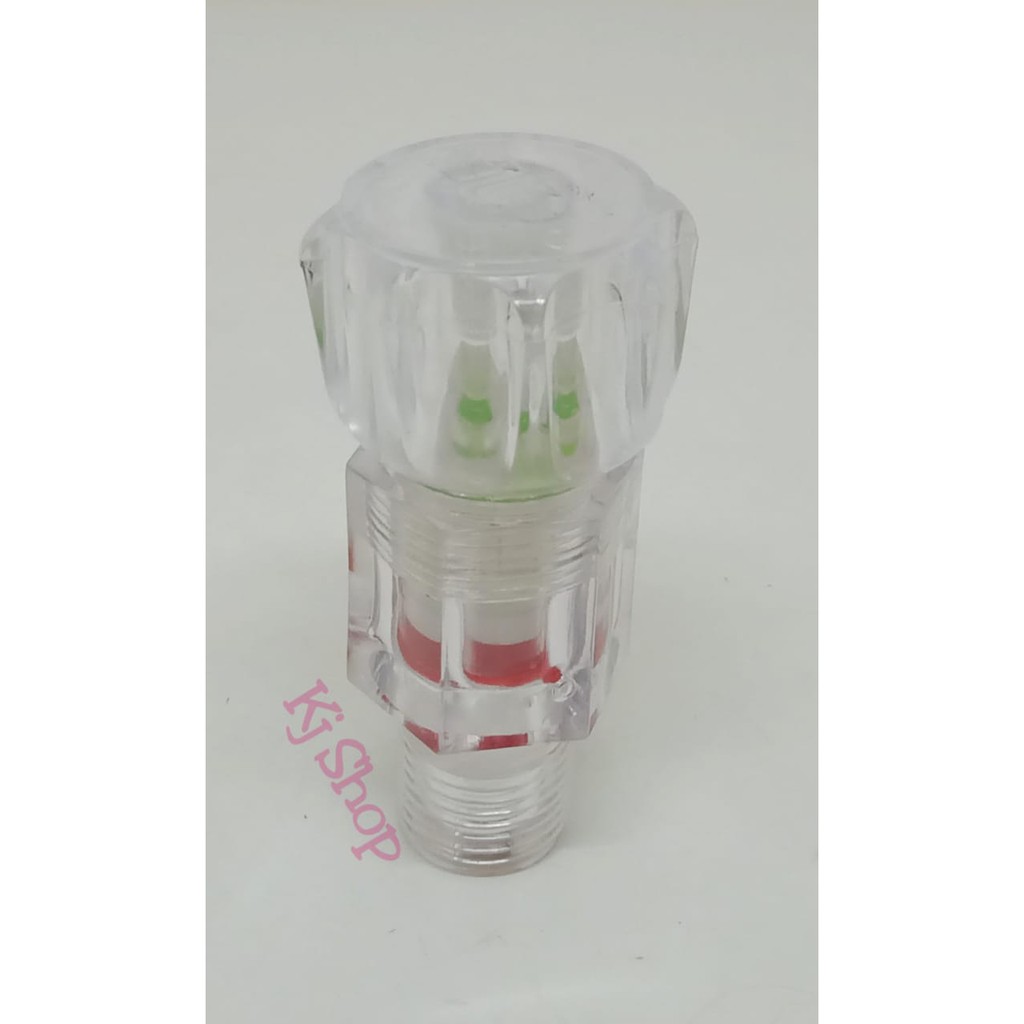 Kran Shower Plastik Transparan / Stopkran