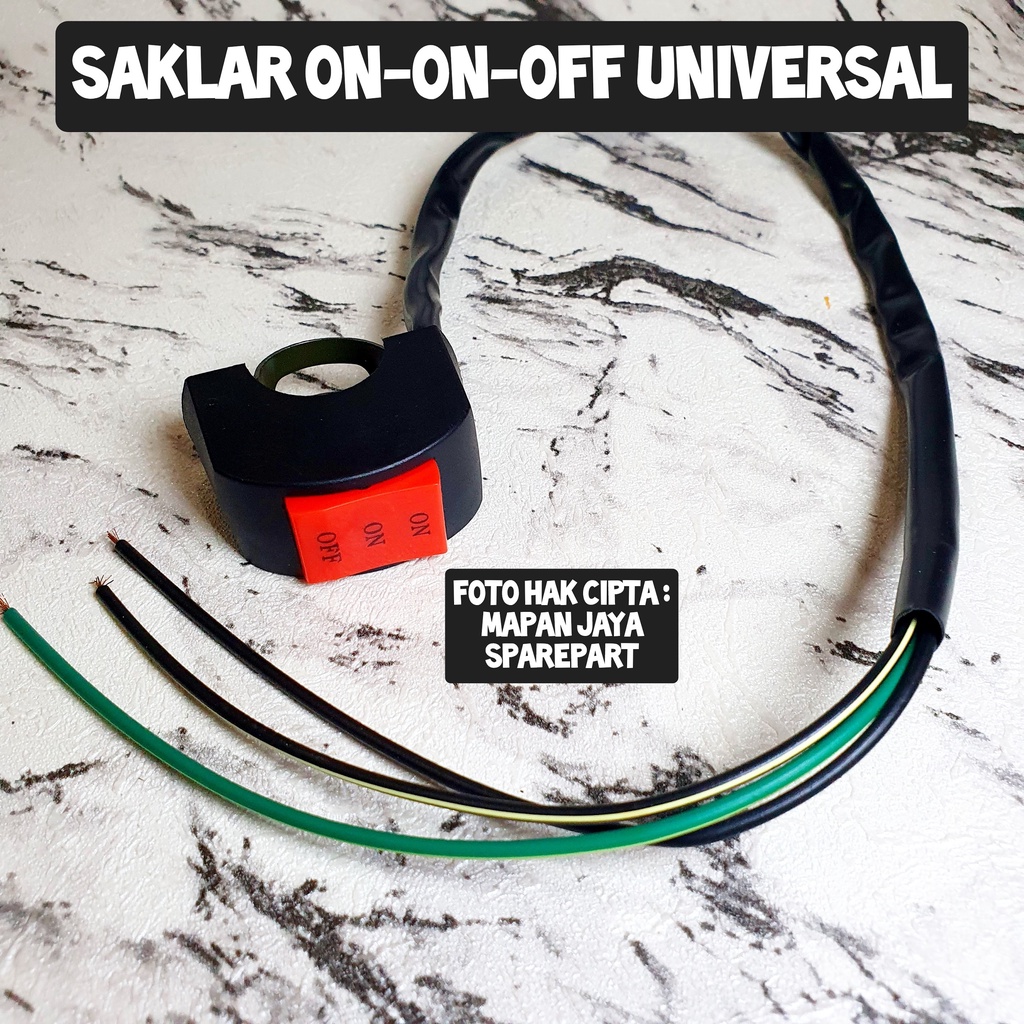 SAKLAR POWER SWITCH ON OFF LAMPU MOTOR STANG OUTDOOR