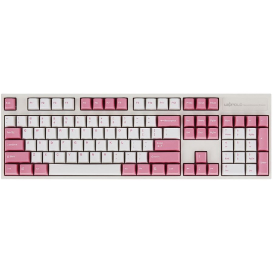 Leopold FC900R Light Pink PD Double Shot PBT Mechanical Keyboard