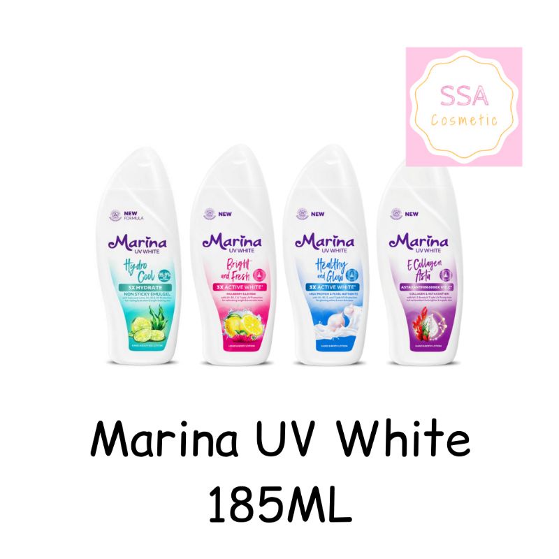 Marina Handbody UV White 185ML / Handbody marina UV 185 ml