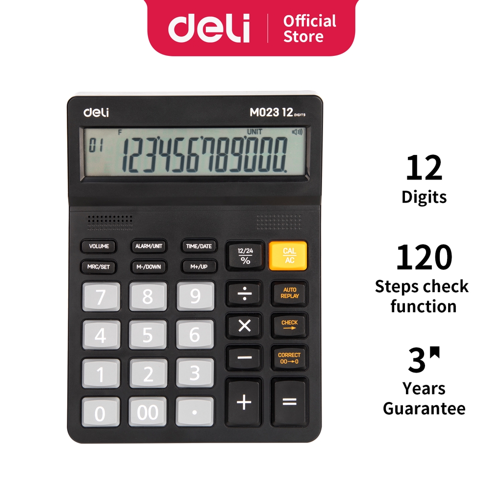 

Deli Indonesia Voice Calculator / Kalkulator Suara Bahasa Indonesia 12 Digit EM02320