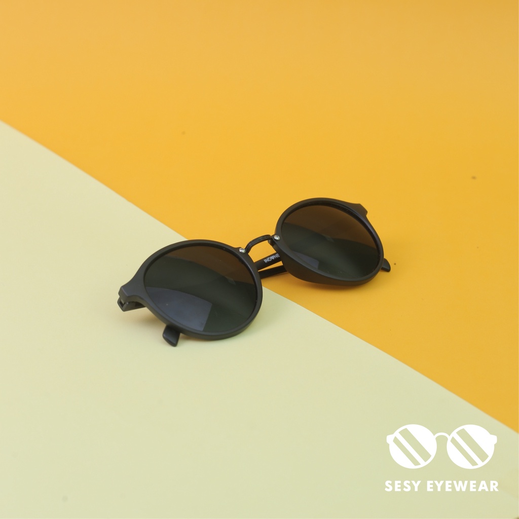 Kacamata Oval Pria Wanita Kacamata Hitam