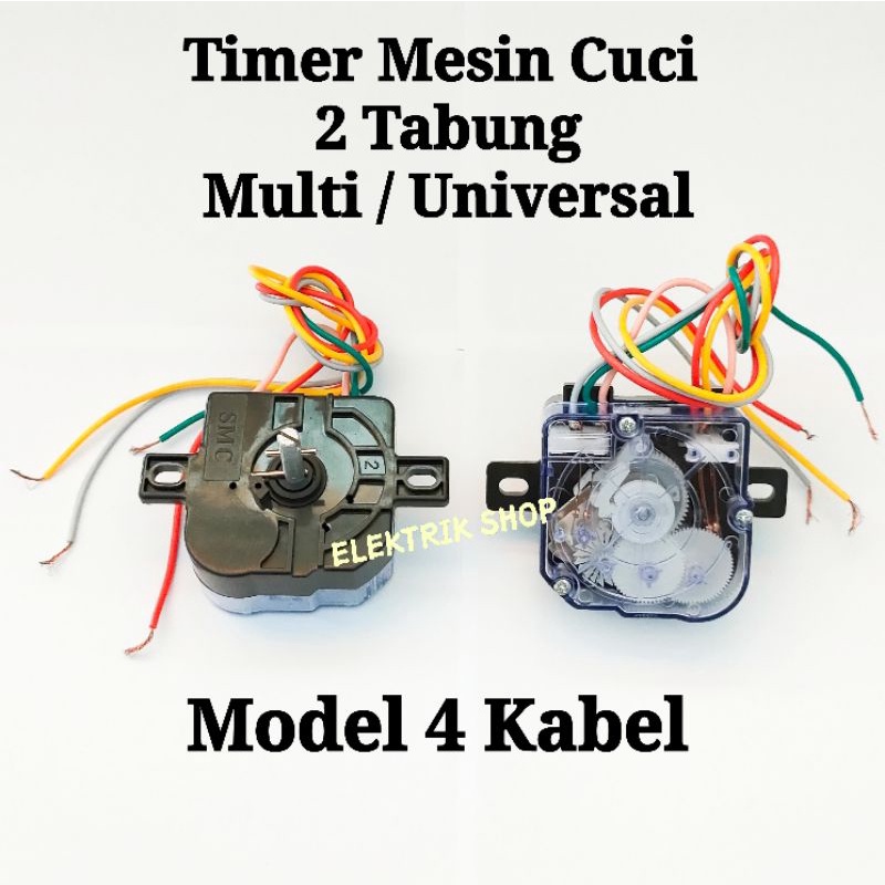 TIMER MESIN CUCI 2 TABUNG MULTI UNIVERSAL MODEL 4 KABEL