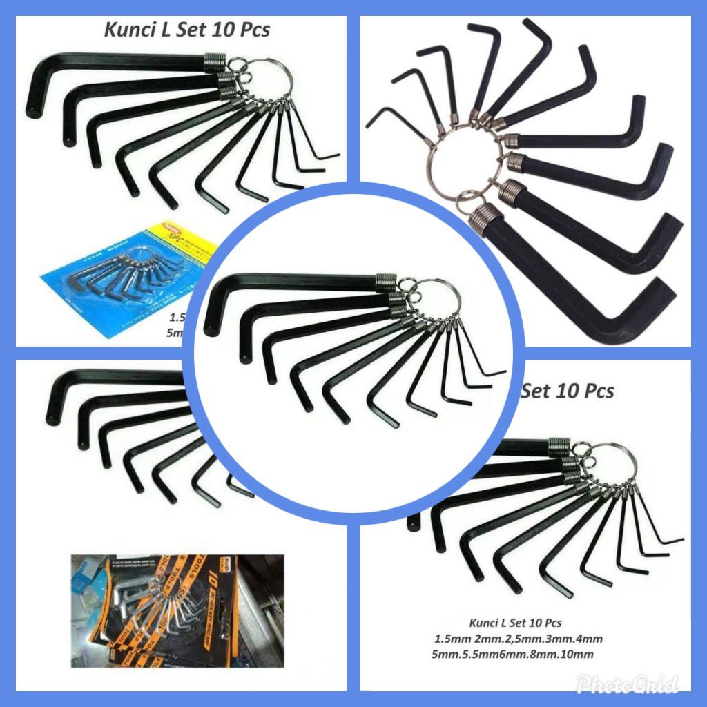 ENGKOL KUNCI L 1 SET KUNCI SERBAGUNA MURAH BESI