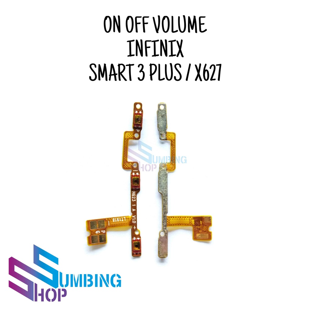 Flexible On Off Infinix Smart 3 Plus X627 Tombol Volume Fleksibel Power
