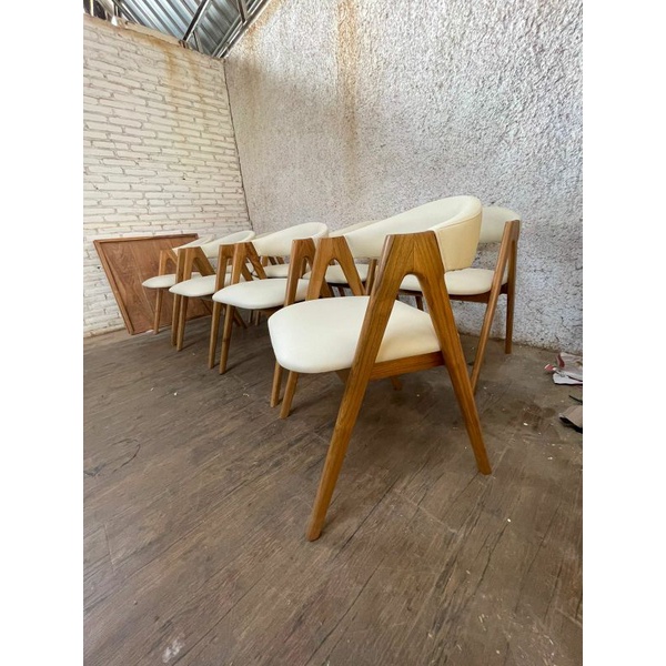 kursi makan mewah minimalis jati jepara