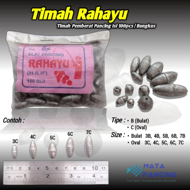 Pemberat timah rahayu isi 100pcs/bungkus