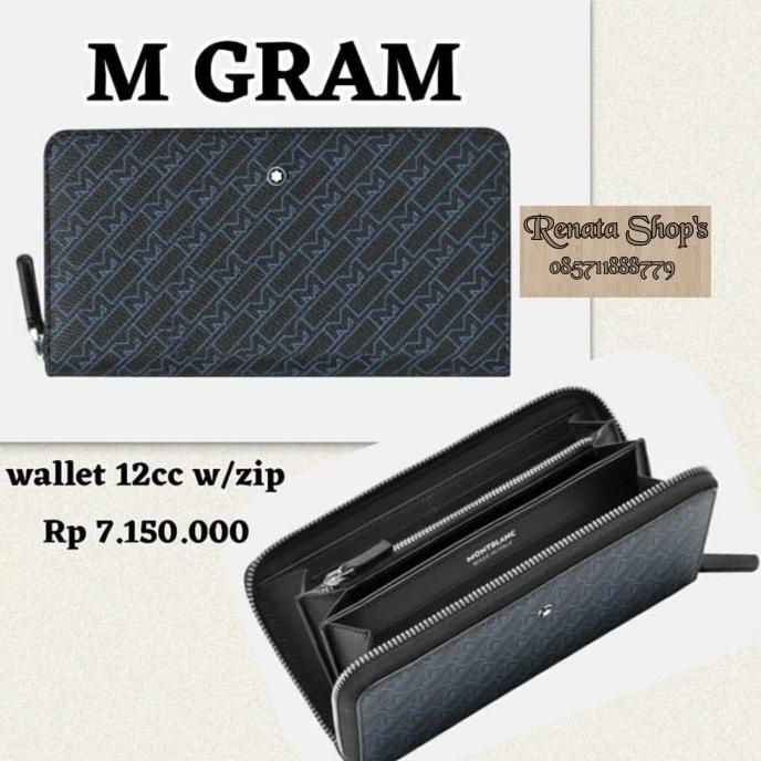 Montblanc M_Gram Long Wallet/Dompet Panjang Wanita 12Cc W/Zipp Dpw65U19