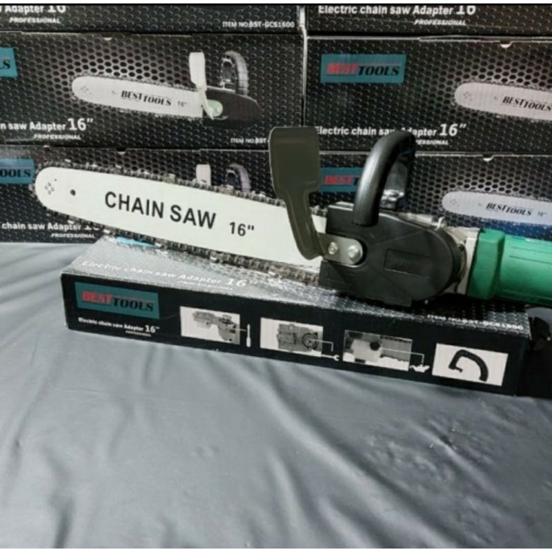 Adapter Conveeter Chainsaw 16 Inch BESTTOOLS  Chain Saw LONG BAR 16"  Adapter Chainsaw Panjang 40cm