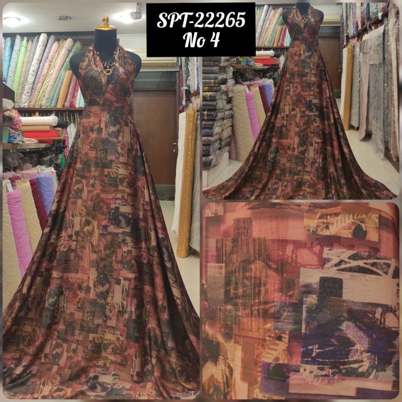 Kain Silky Sutra Motif Abstrak SPT-22265 No 4 Premium