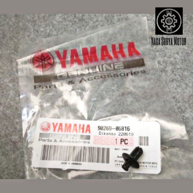 Rivet baut klip body bodi Yamaha NMax Lexi R15 V3 Aerox 90269-06816 ORI YGP