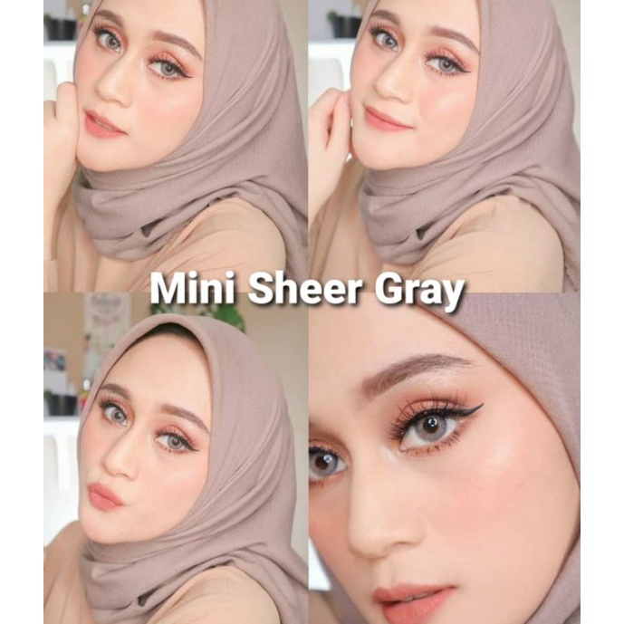 SOFTLENS MINI SHEER GRAY GREY. NORMAL/MINUS