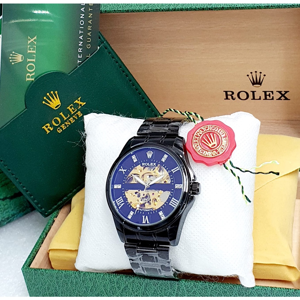 Jam Tangan Rolex Automatic Pria Original Stainless Terbaru - Jam Tangan Pria Otomatis Tanpa Baterai 