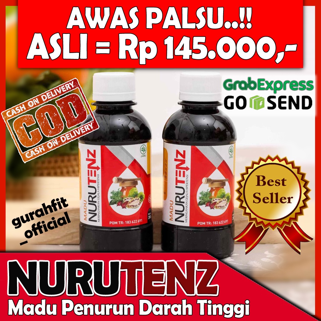 [Bisa COD] Madu Nurutenz Asli Original Madu Obat Herbal Penurun Tekanan Darah Tinggi dan Hipertensi | Madu Nurutenz Asli Original Madu Obat Herbal Penurun Tekanan Darah Tinggi dan Hipertensi Nurutens Madu Nurutenz Asli Madu Nurutenz Madu Nuruten