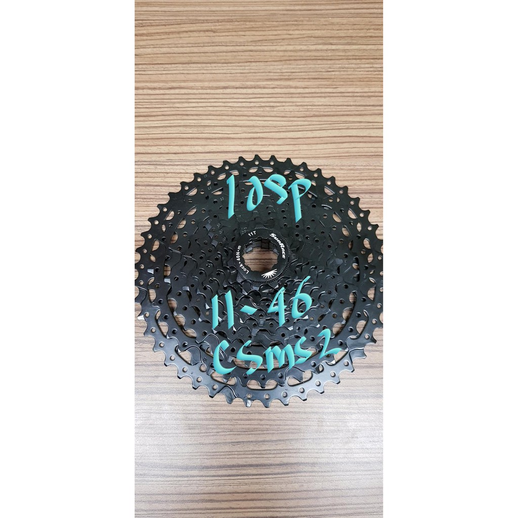 New Sprocket Cassette Sunrace 10Sp Speed 11 - 46 T Csms2 Tayo Xs0 Black 10 Rasa 11