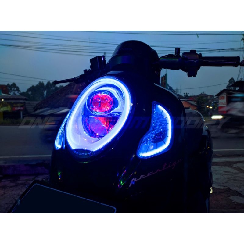AL13O LAMPU ALIS DRL LED BONUS ALIS SEIN ALL NEW SCOOPY 2020 2021 2022 LAMPU SENJA LAMPU LED LAMPU L