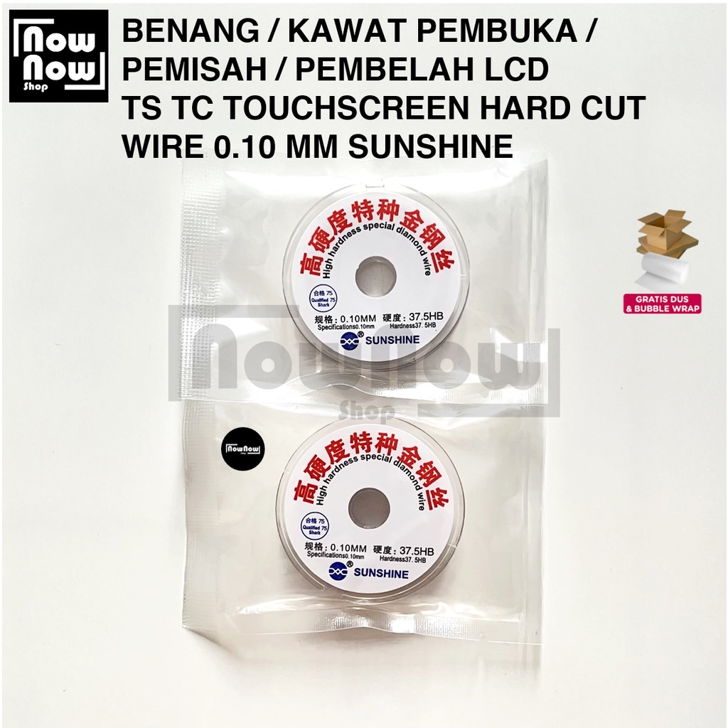 Benang Pembuka LCD TS TC Touchscreen Amoled Benang Kawat Pemisah Pembelah LCD 0.10mm Sunshine Tools Alat Service Handphone