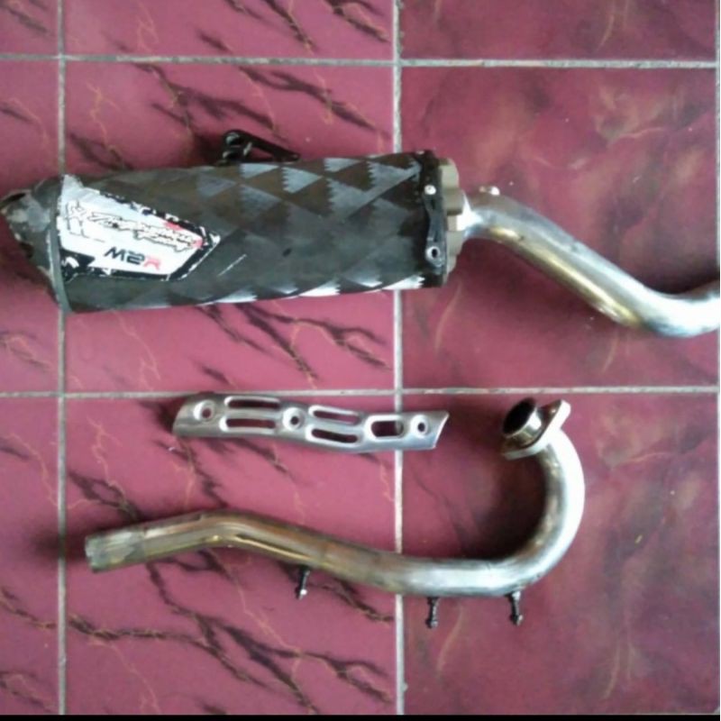 Knalpot Second Two Brothers Carbon USA Limited Edition + DB Killer KLX 250
