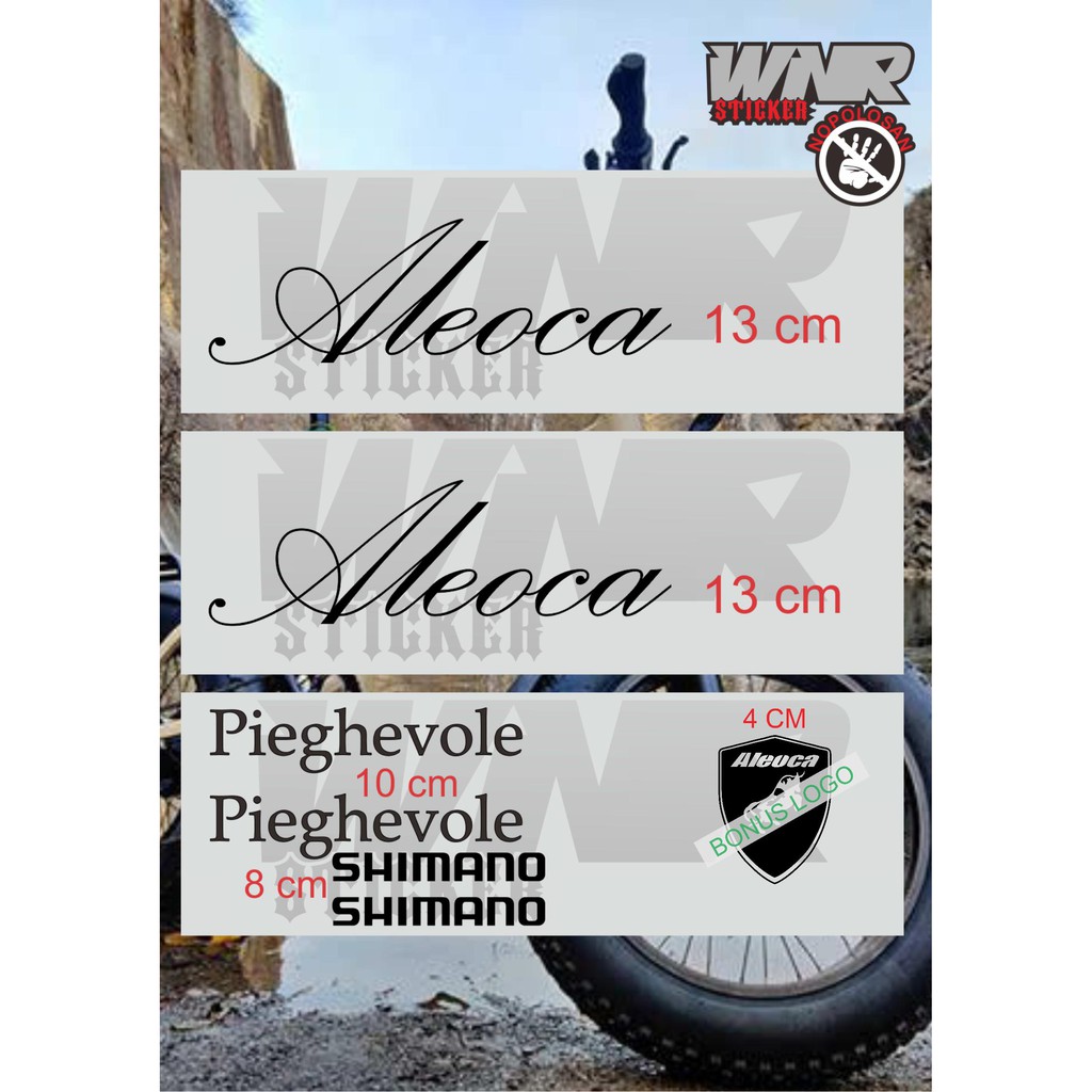 STICKER SEPEDA ALEOCA PIEGHEVOLE