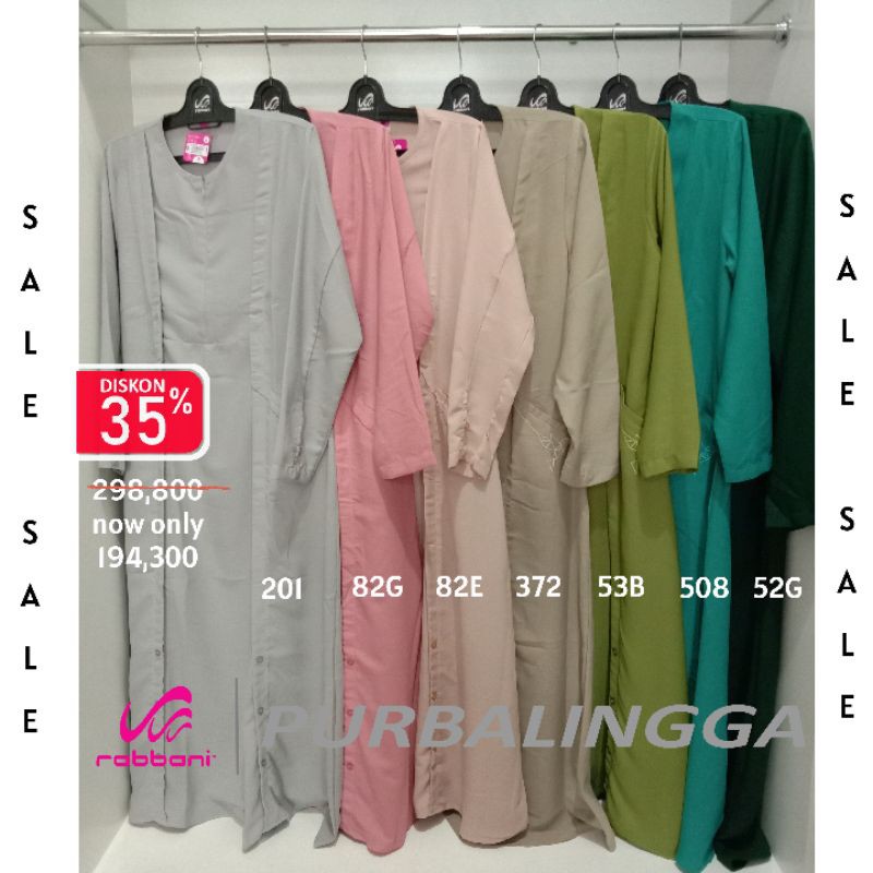 Dresslim Wolly Pls/Gamis murah ORI rabbani
