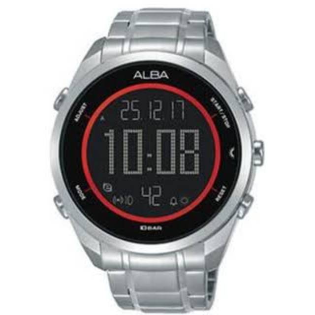 Jam Tangan Pria Alba A5A003 Digital Sports Watch Original A5A003X1