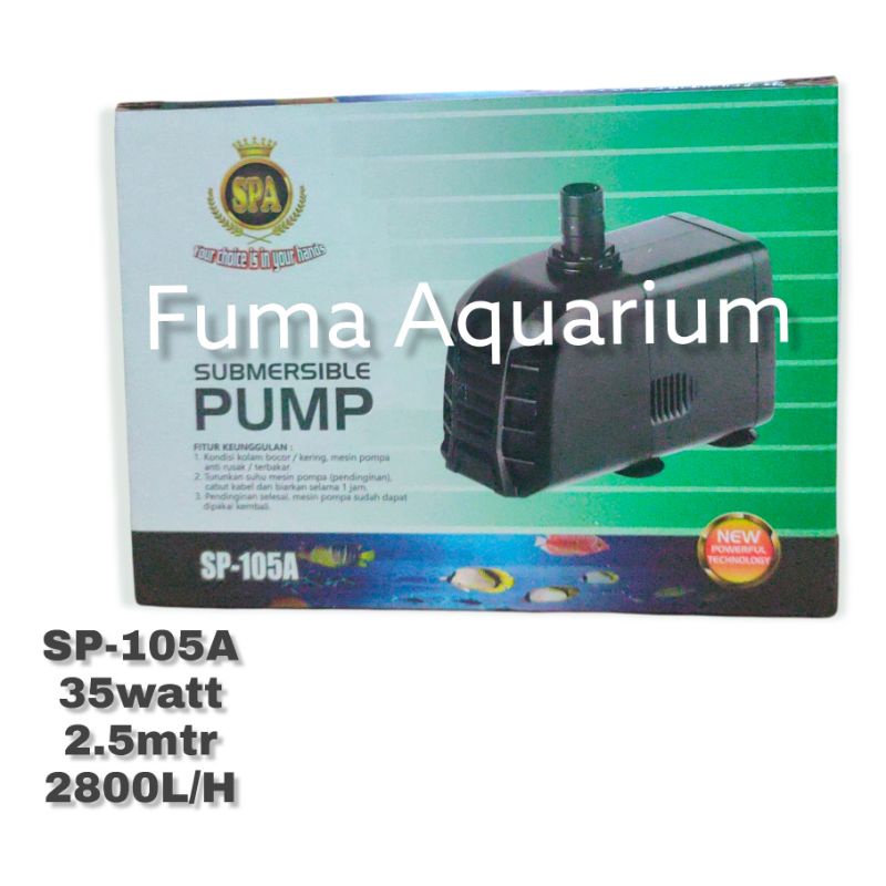 SPA 105A POMPA CELUP AQUARIUM AQUASCAPE KOLAM HIDROPONIK POWER HEAD SUBMERSIBLE PUMP