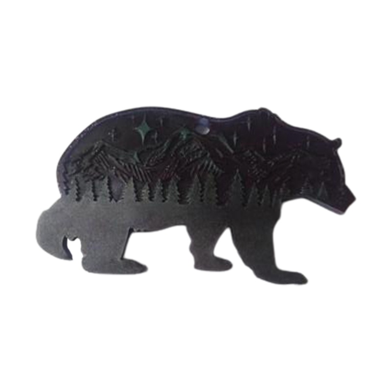 SIY  Epoxy Resin Mold Forest Bear Keychain Silicone Mould DIY Crafts Polymer Clay Jewelry Making Tool