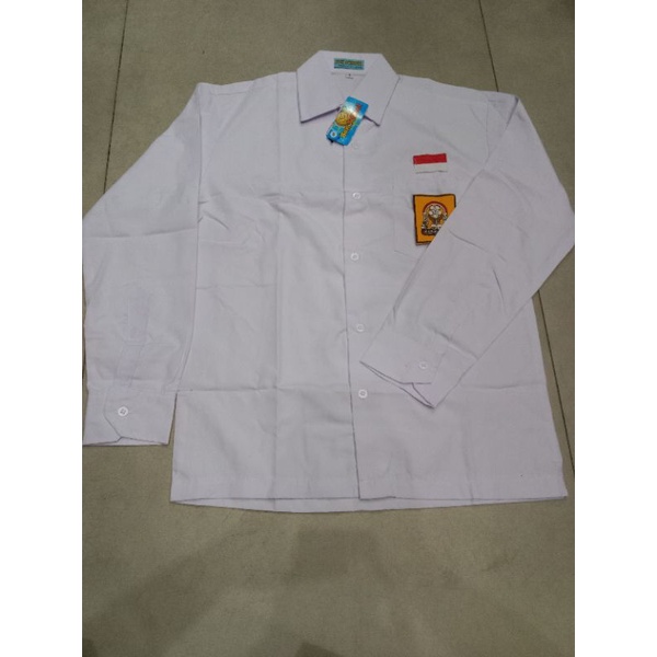 Seragam SMP/SMA/SMK Baju putih dan coklat panjang