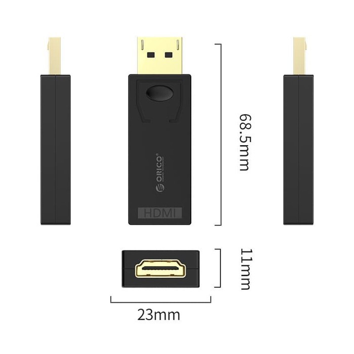 Orico XD-DLFH4 DisplayPort To HDMI 4K Mini Adapter