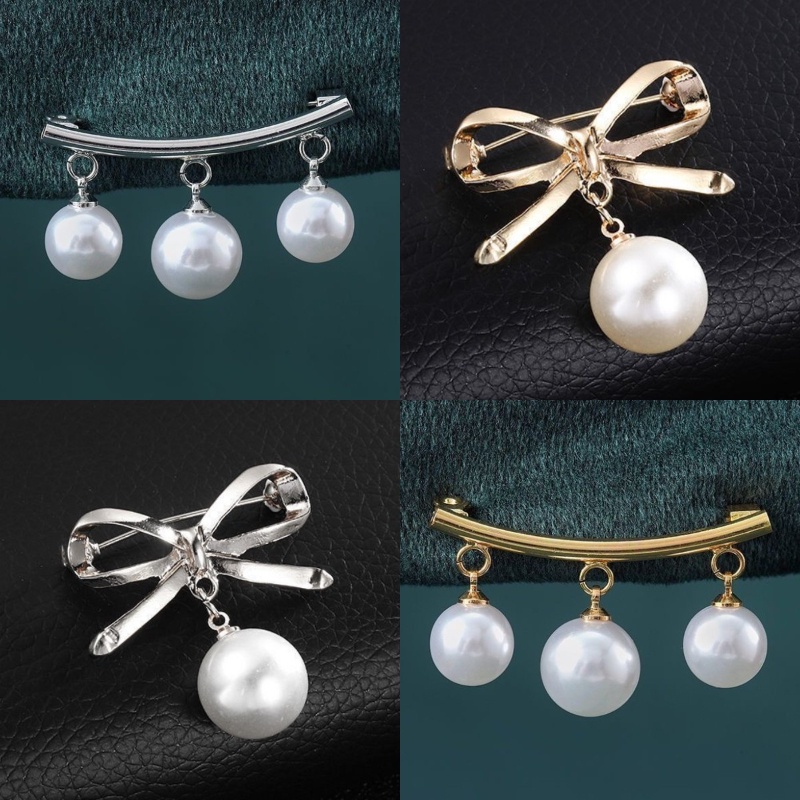 Bros Pin Korsase Hias Mutiara Gaya Korea Untuk Wanita
