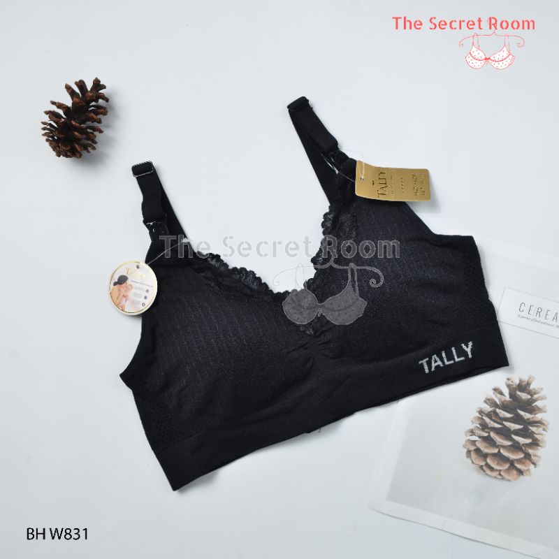 TALLY BH BRA MENYUSUI W831 I FREE SIZE I ADA BUSA TIPIS I CUP B-C | TANPA KAWAT I BAHAN RAJUT HALUS