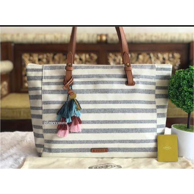 PRELOVED FOSSIL TOTE BAG