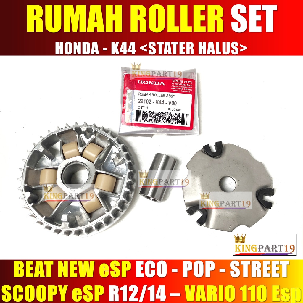 Paket Rumah Roller Vanbelt VBELT Beat FI ESP POP SPORTY - VARIO 110 FI LED ESP Stater Halus K44