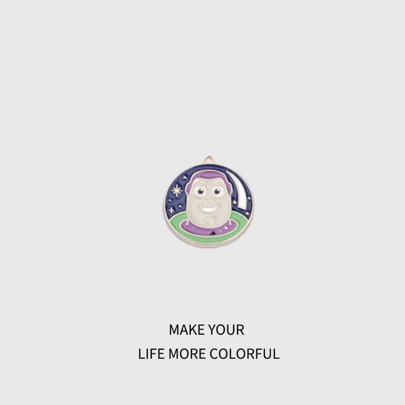 DPLANET Toy Story Buzz Lightyear Kalung Alloy Hadiah Universe Kepribadian Pasangan Boy Pendant Ranta