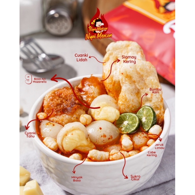 

BAH Nyai Mercon - Bakso Aci Mozzarella Premium
