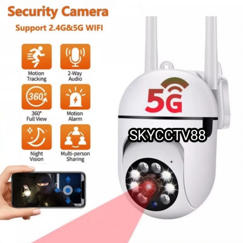 IP CAMERA OUTDOOR WIFI V380 PTZ SPEED DOME 8MP IP CAM CCTV AUTO TRACKING WIRELESS FULL HD 1080P