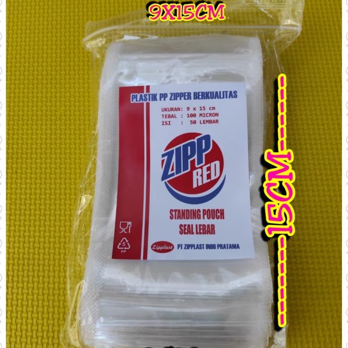 STANDING POUCH 9X15CM STP 9X15CM PLASTIK KLIP PP ZIPPER LOCK KEMASAN