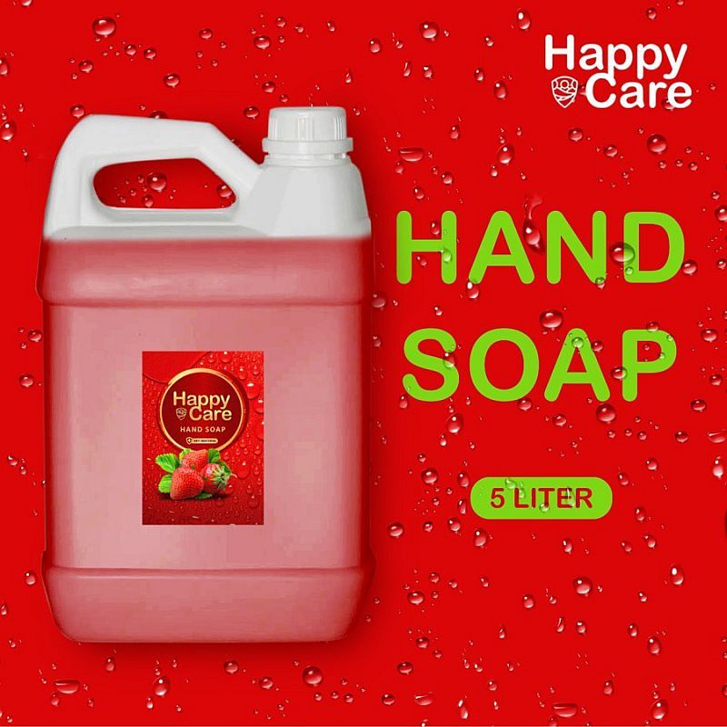 HAND SOAP CAIR 5 LITER SABUN CUCI TANGAN SABUN CAIR WASH HAPPY CARE
